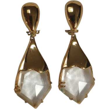 Alexis Bittar faceted crystal drop earrings