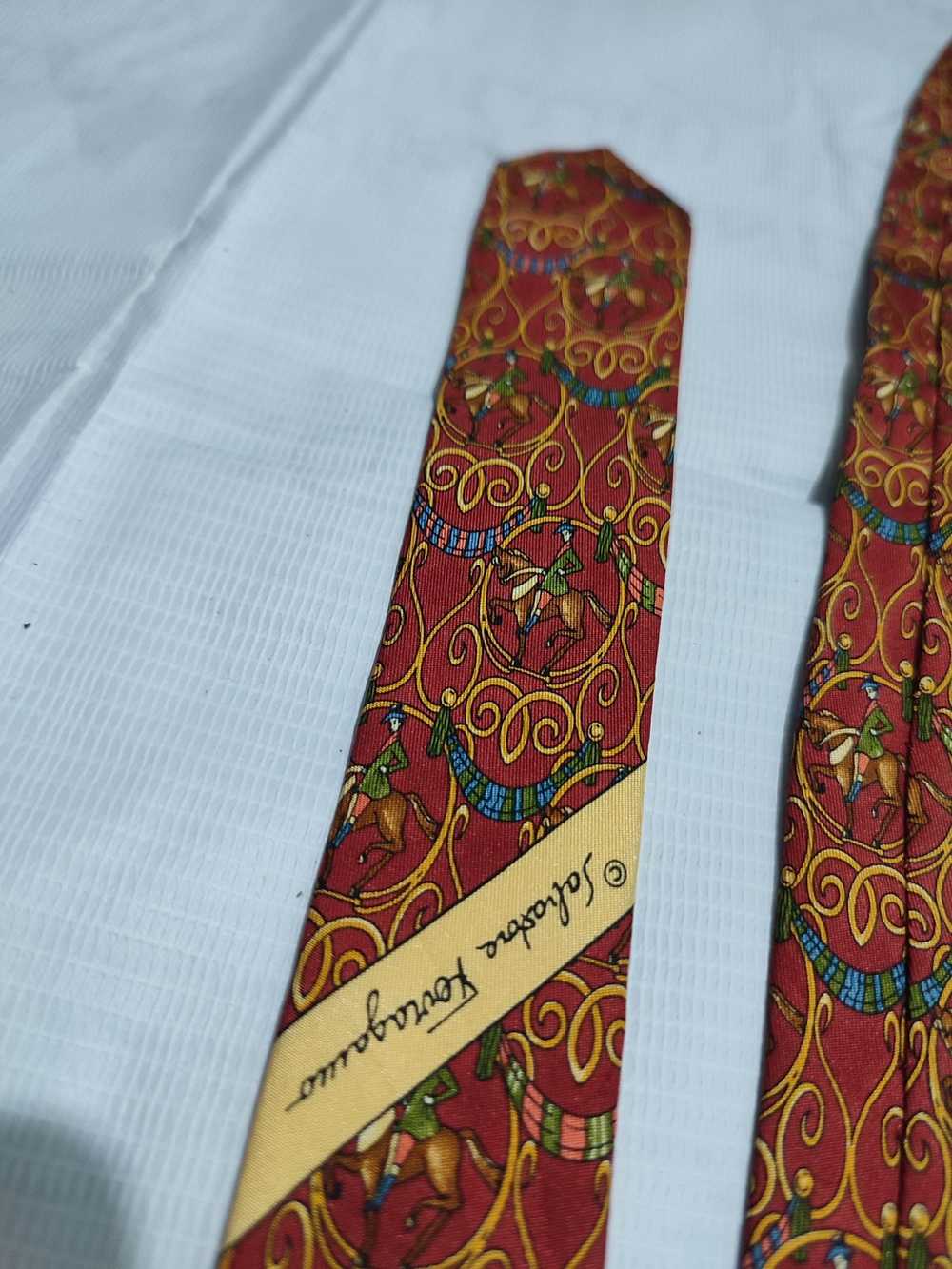 Salvatore Ferragamo Salvatore Ferragamo Tie knigh… - image 4