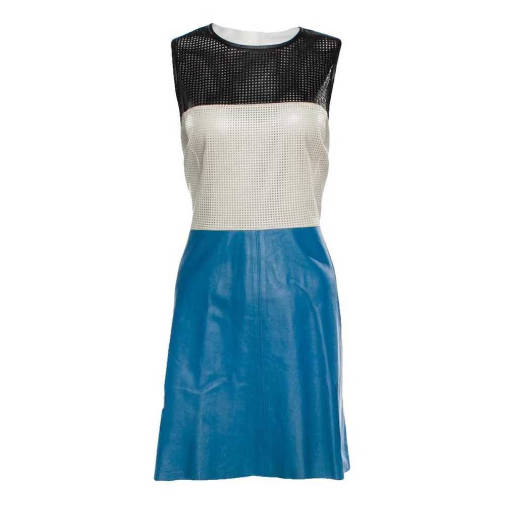 L'Agence Leather mid-length dress - image 1