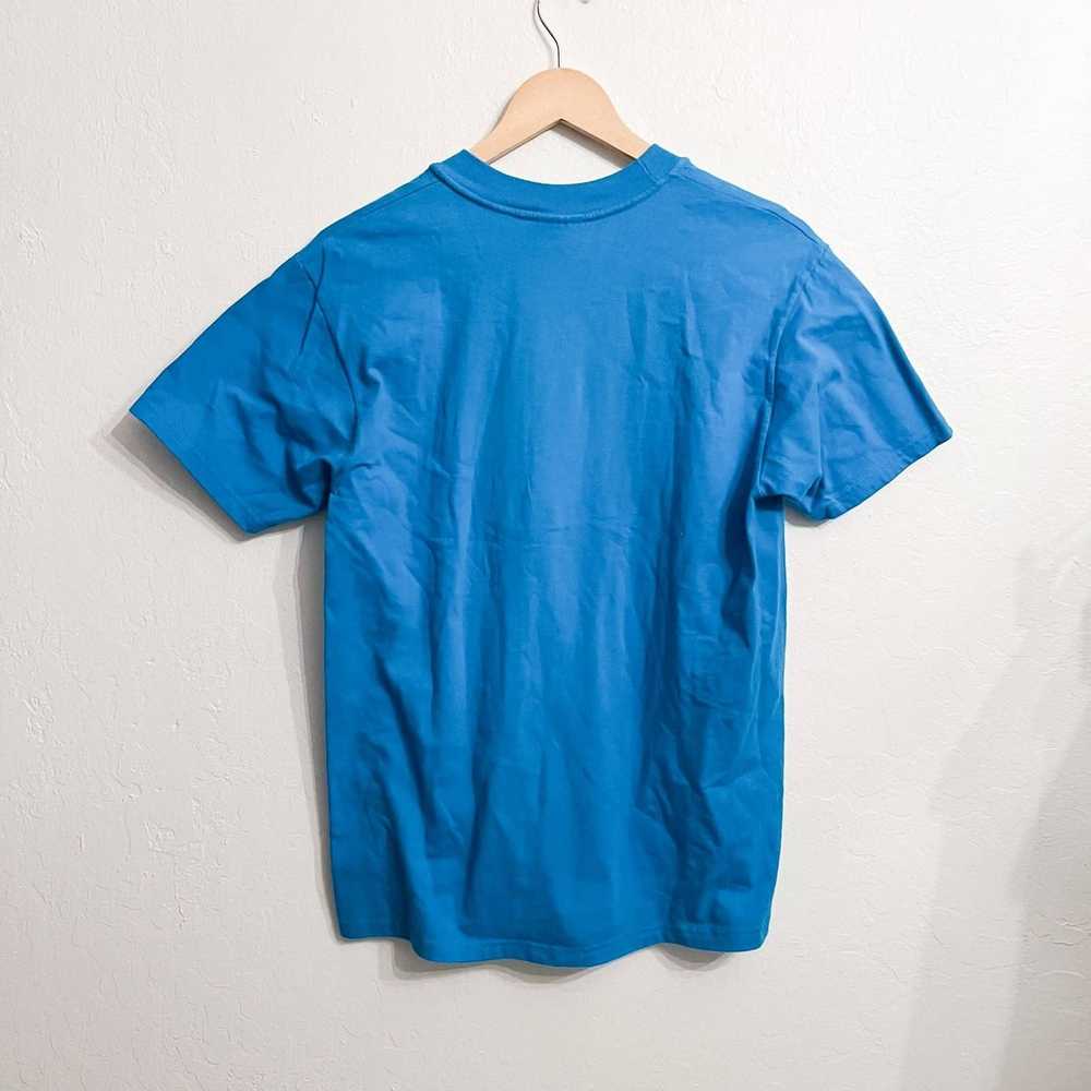 Hanes HAWAII Hanes Turquoise Blue Embroidered Tee… - image 4