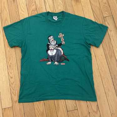 Supreme Mint Supreme Nuns Tee Green Medium - image 1