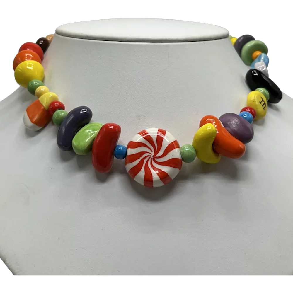 1980s Parrot Pearls Assorted Candies Necklace - image 1