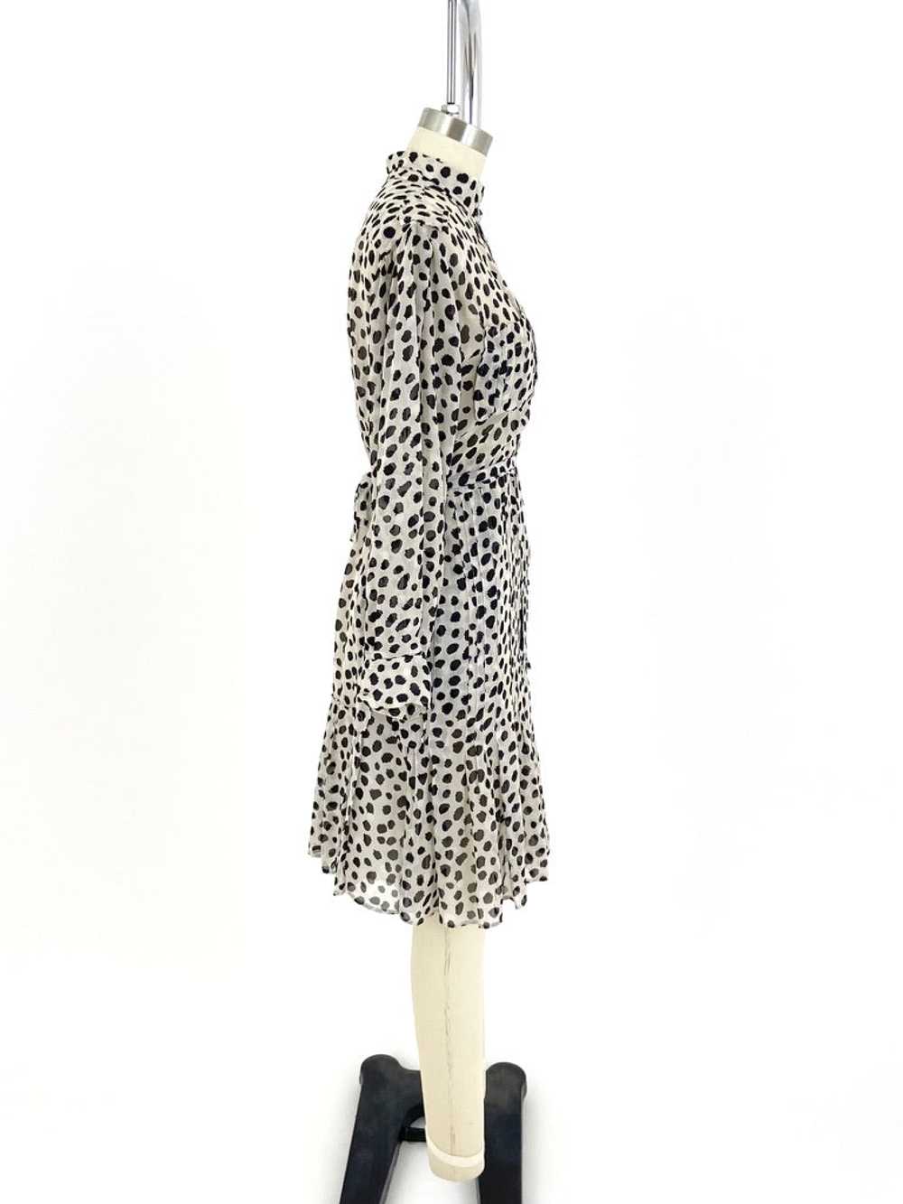 Yves Saint Laurent Silk Chiffon Printed Dress - image 3