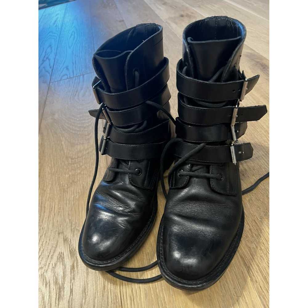 Saint Laurent Leather biker boots - image 4