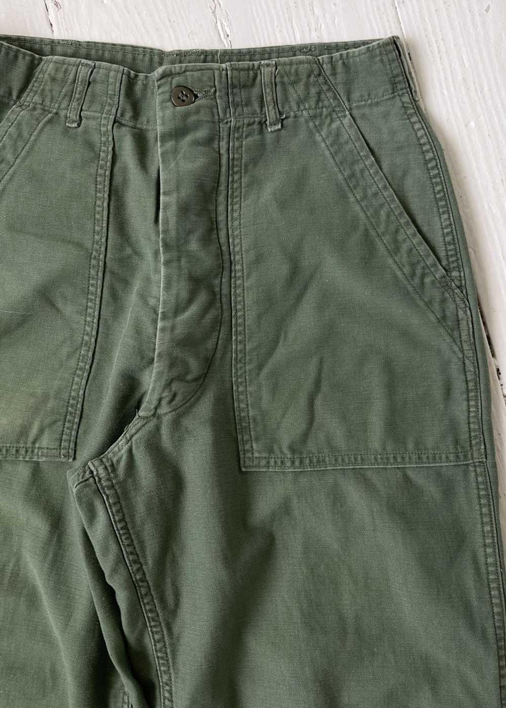 Vintage 1960s OG 107 Army Pants 28" - image 3