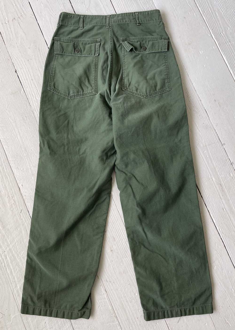 Vintage 1960s OG 107 Army Pants 28" - image 4