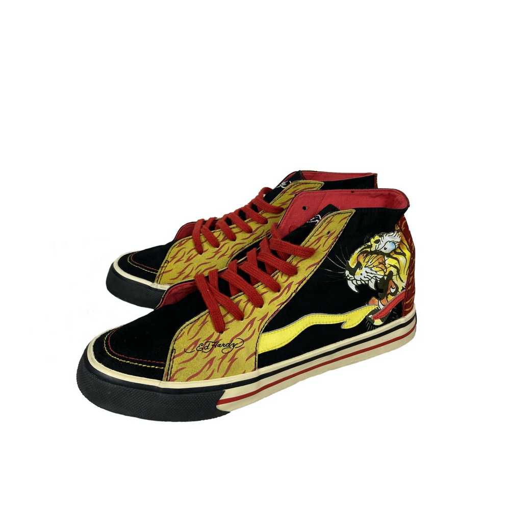 Ed Hardy × Streetwear Y2K Rare Ed Hardy High Top … - image 2