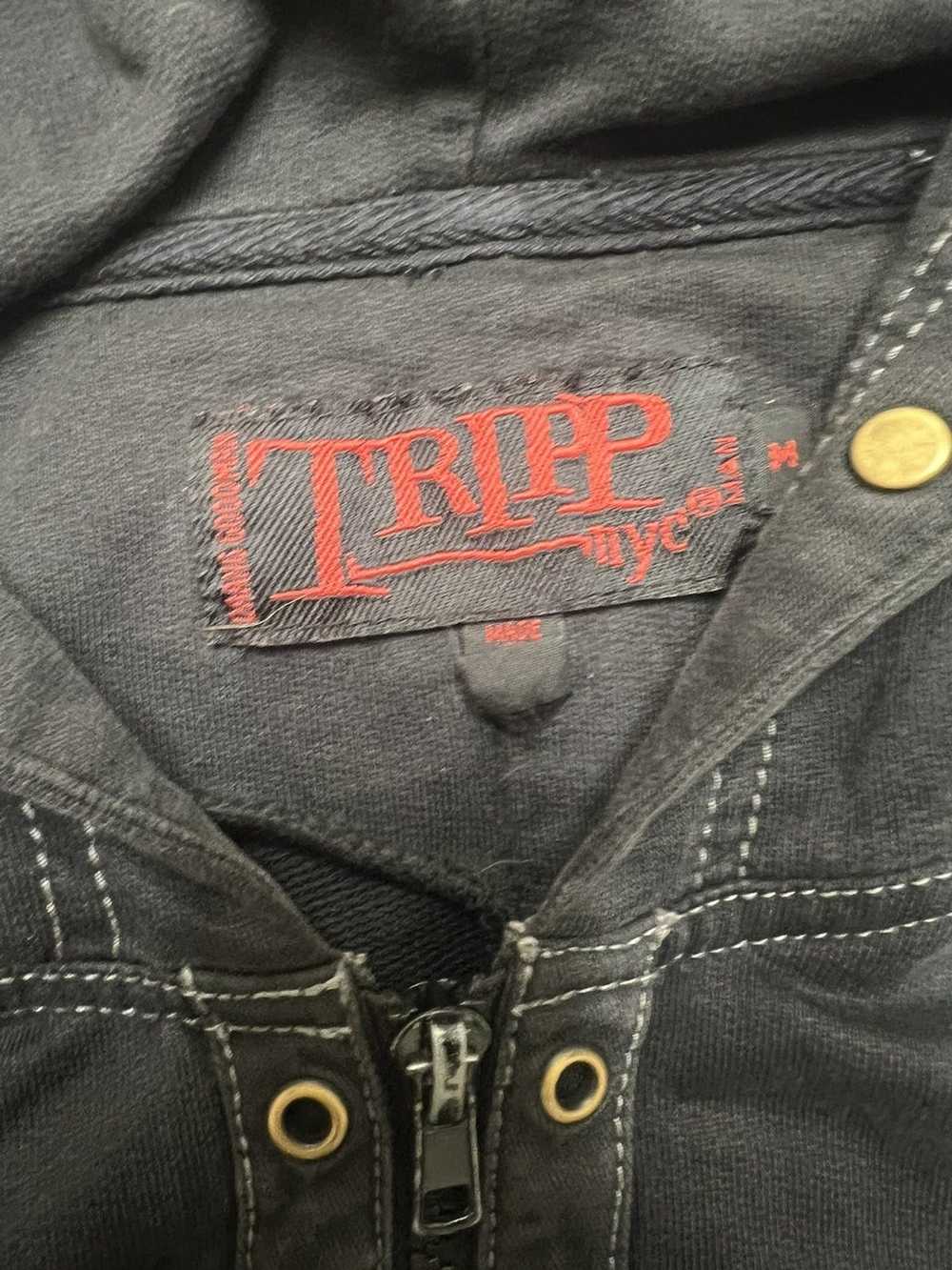Tripp Nyc 1990’s tripp nyc bondage zip up hoodie - image 5