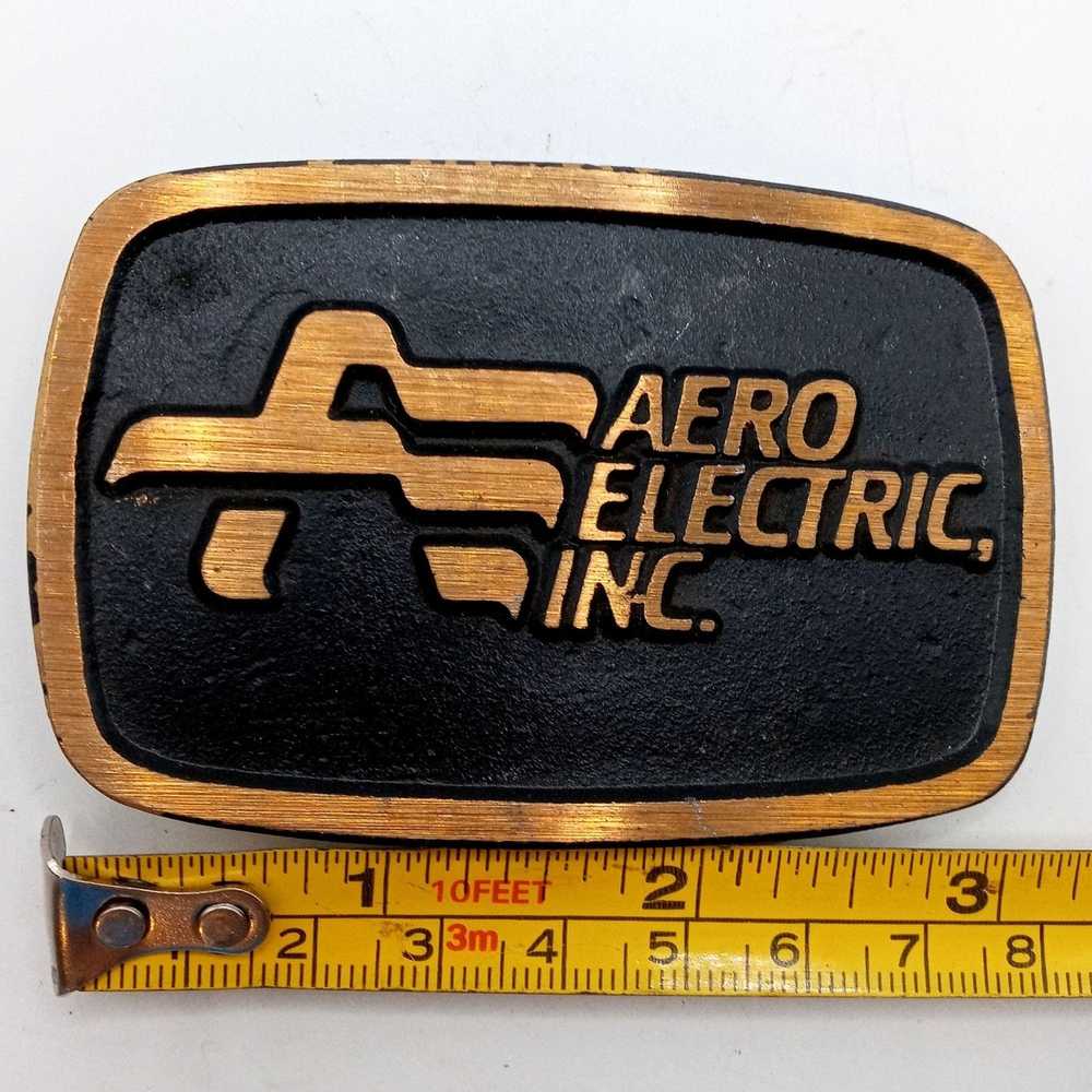 Vintage Aero Electric Inc Belt Buckle Vintage Wic… - image 2