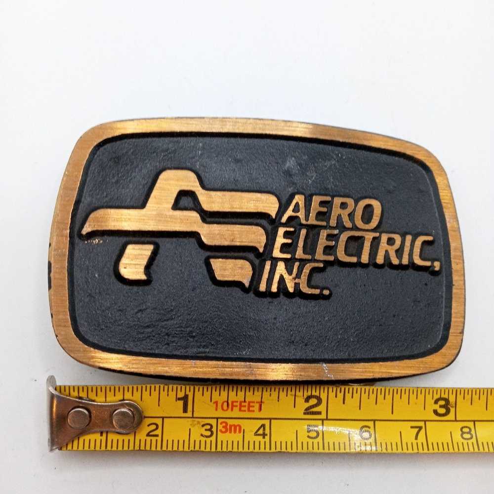 Vintage Aero Electric Inc Belt Buckle Vintage Wic… - image 5