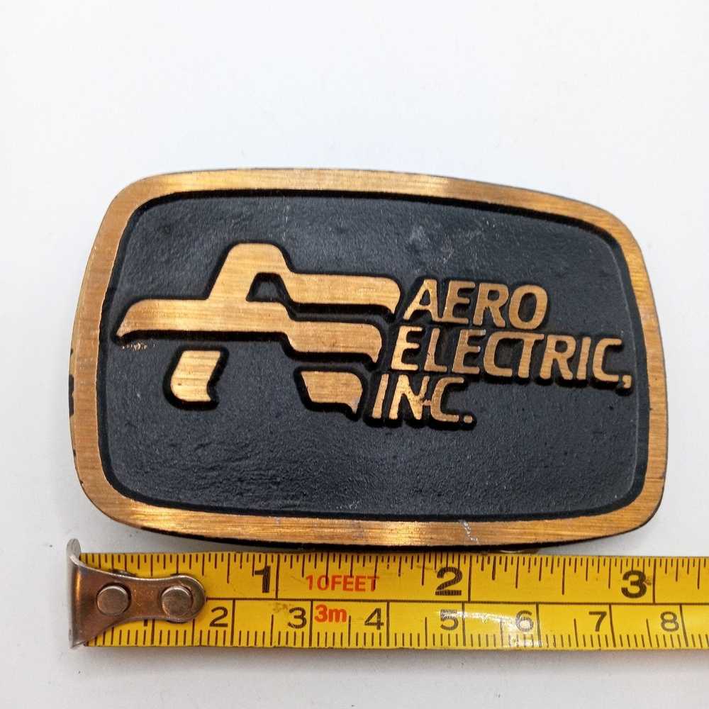 Vintage Aero Electric Inc Belt Buckle Vintage Wic… - image 9