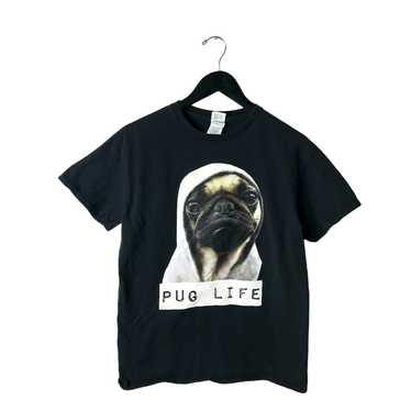 PUG 4 LIFE, Gangsta Pug Dog Sunglasses Gold Chain' Men's T-Shirt