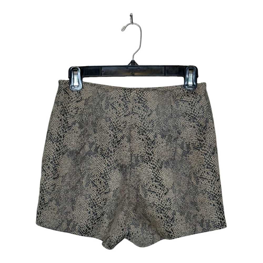 Zara Zara Basic Snakeskin Suede Skirt Skort size … - image 2