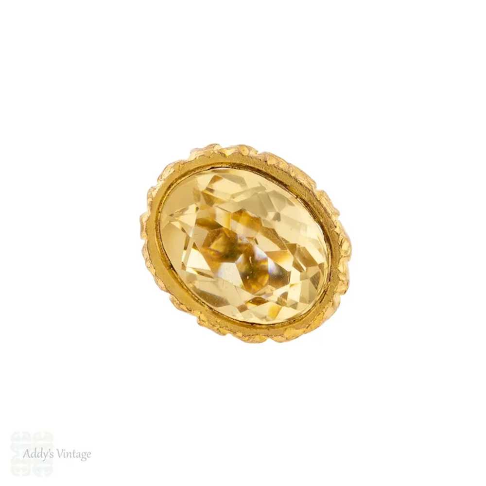 Victorian Faceted Yellow Citrine Gilt Fob, Antiqu… - image 5