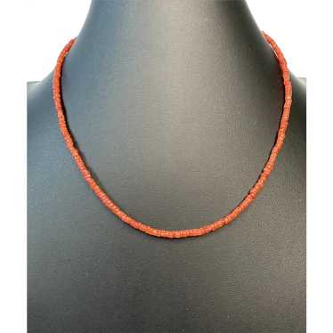 Genuine Coral and 14k Gold Necklace