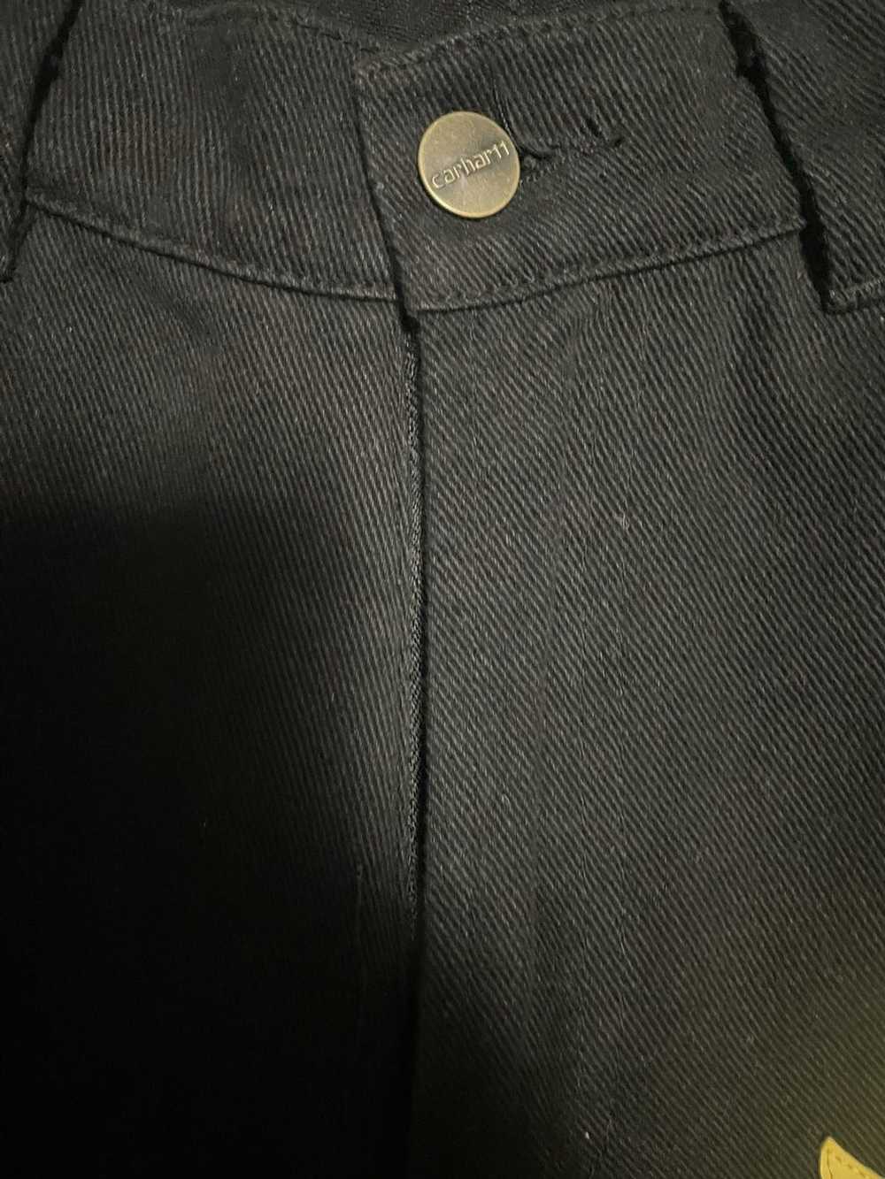 Custom × Vintage Custom black flared cross pants - image 2