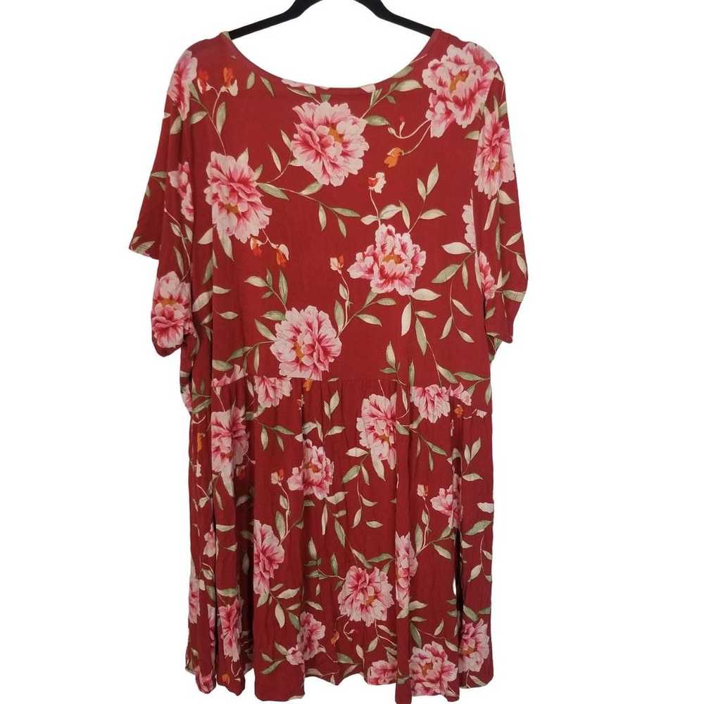 Other Torrid 4X Floral Hi-Lo Scoop Neck Babydoll … - image 7