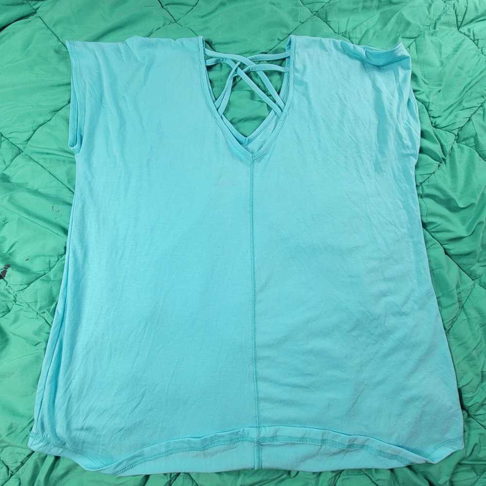 Other Lane Bryant Womens 14/16 Blue Top Stay Stro… - image 2