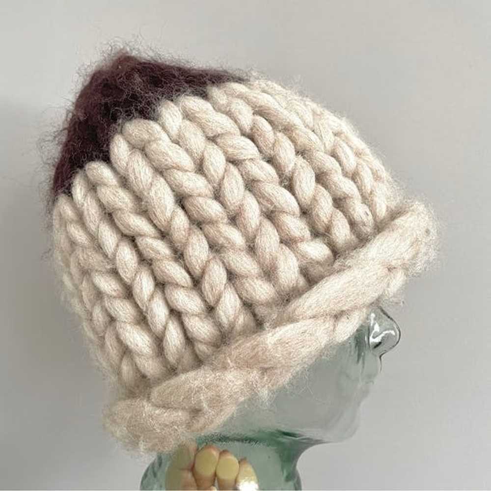 Other Super Chunky Korean 100% Wool Knit Beanie H… - image 1