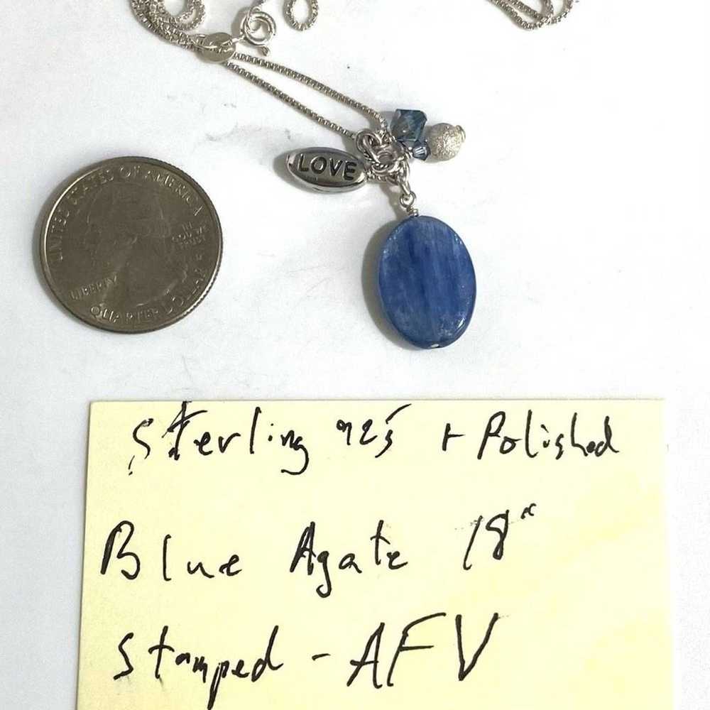 Sterling Silver AFV# Sterling 925 Silver & Blue A… - image 9