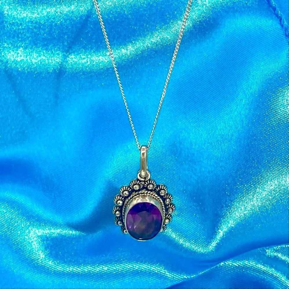 Sterling Silver AOD Lovely Vintage Amethyst & Ste… - image 5