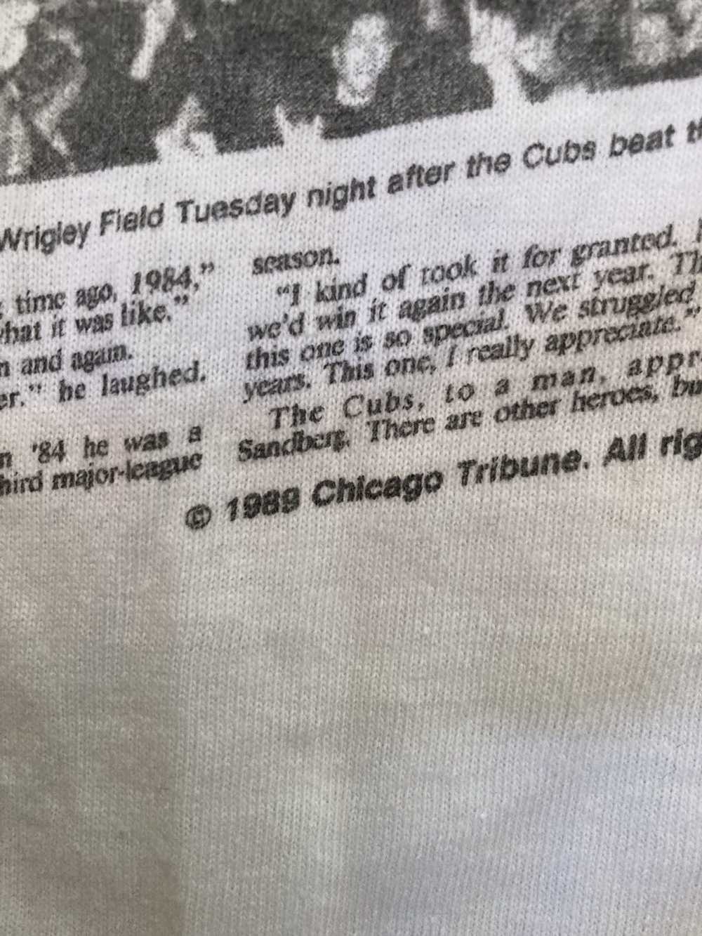 Tedman × Vintage Chicago Tribune Cubs 1989 - image 3