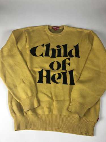 Supreme YELLOW CHILD OF HELL SWEATER