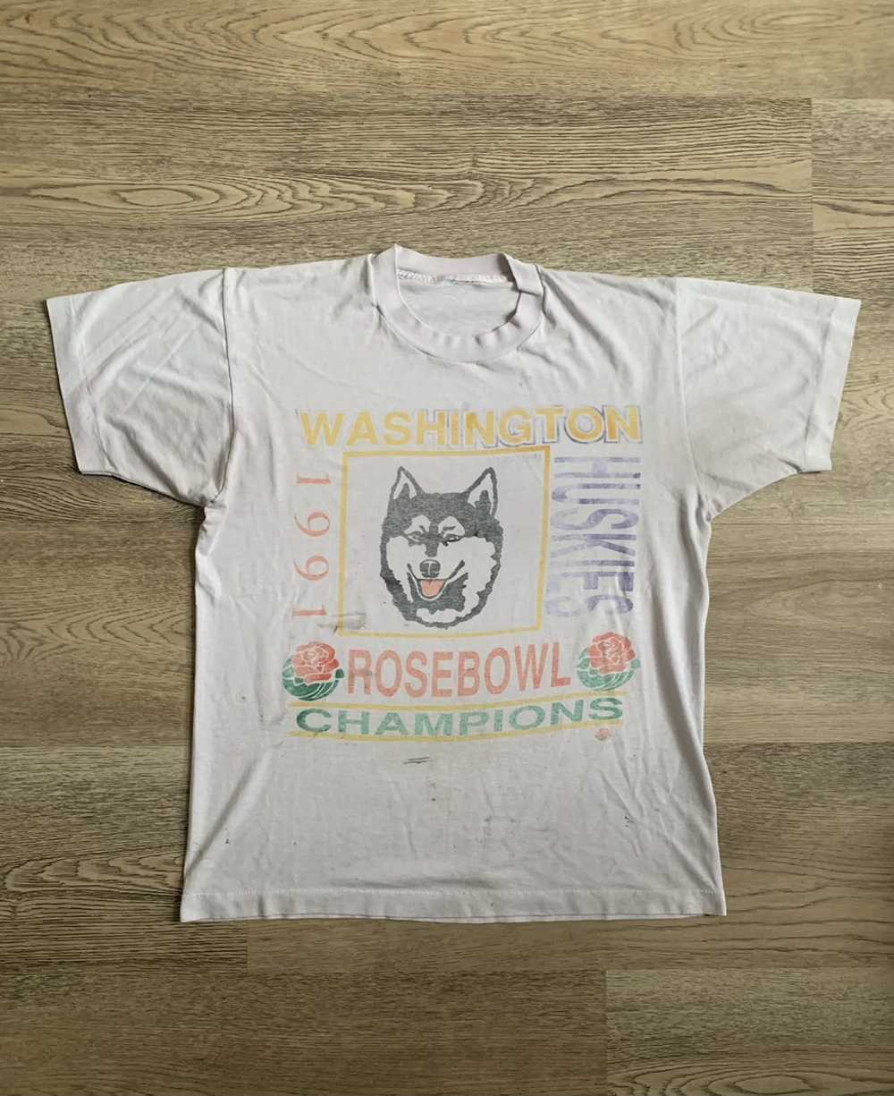 Ncaa × Vintage u of washington vintage tee - image 1