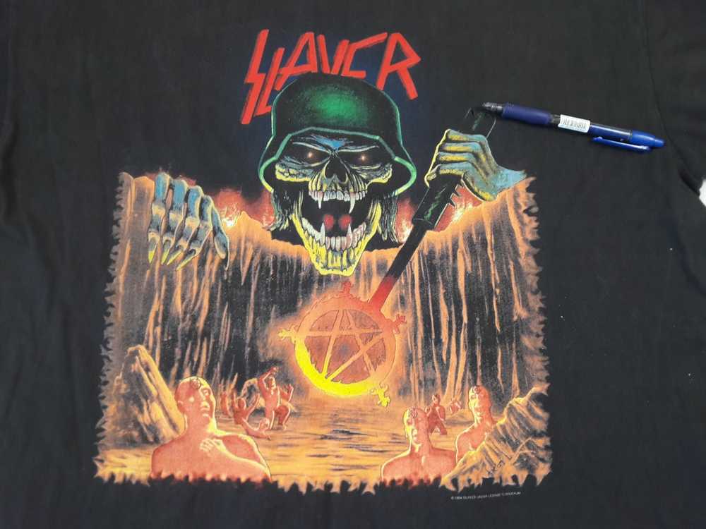 Slayer × Vintage Vintage 1994 Slayer Tour T-Shirt - image 2