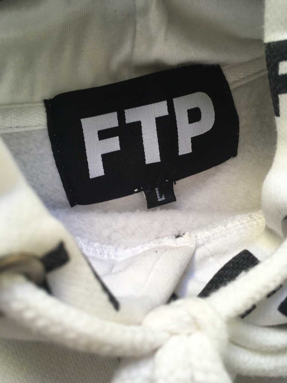 Fuck The Population White FTP all over hoodie - image 3