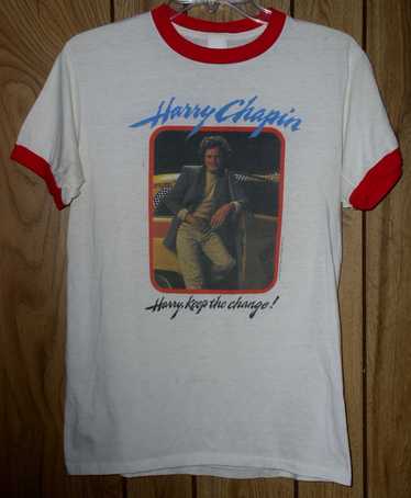 Vintage 80s Harry Chapin Tour T Shirt outlets