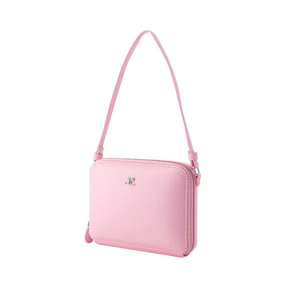 Courrèges Shoulder bag Leather in Pink - image 2