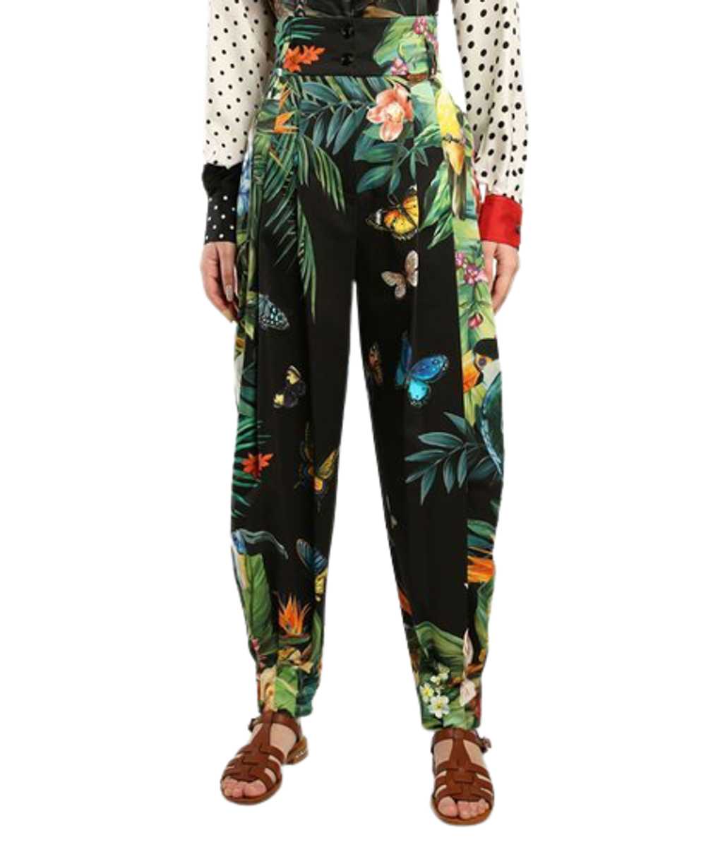 Dolce & Gabbana Tropical Print High Waist pants - image 1