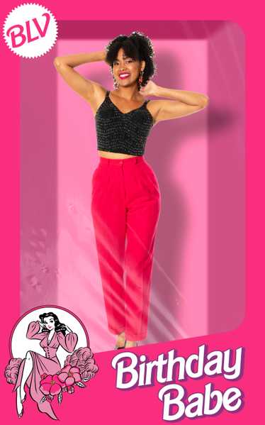 1980s ALBUM BY KENZO Hot Pink Wool Pants | small