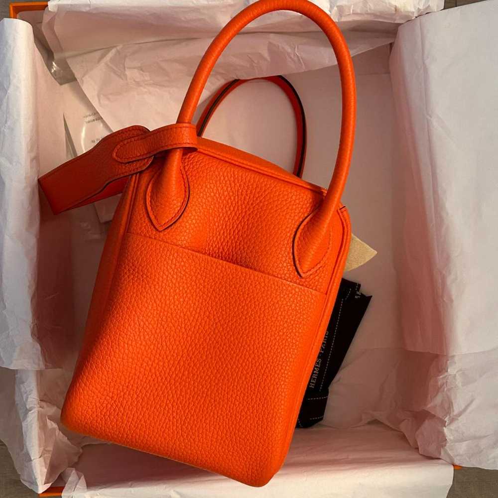 Hermès Lindy leather handbag - image 4