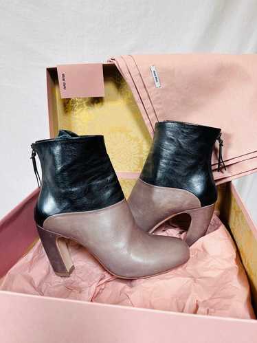 Miu Miu Two-tone Ankle Boots (37.5) | Used,…