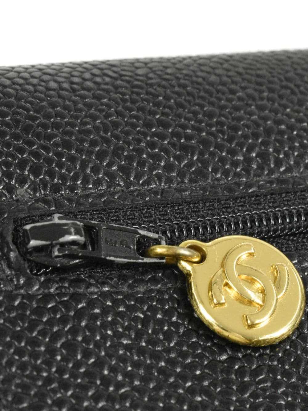 CHANEL Pre-Owned 1998 long flap wallet - Black - image 4