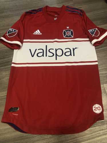 VINTAGE RARE CHICAGO FIRE SOCCER JERSEY L Large Polo MLS 90s retro