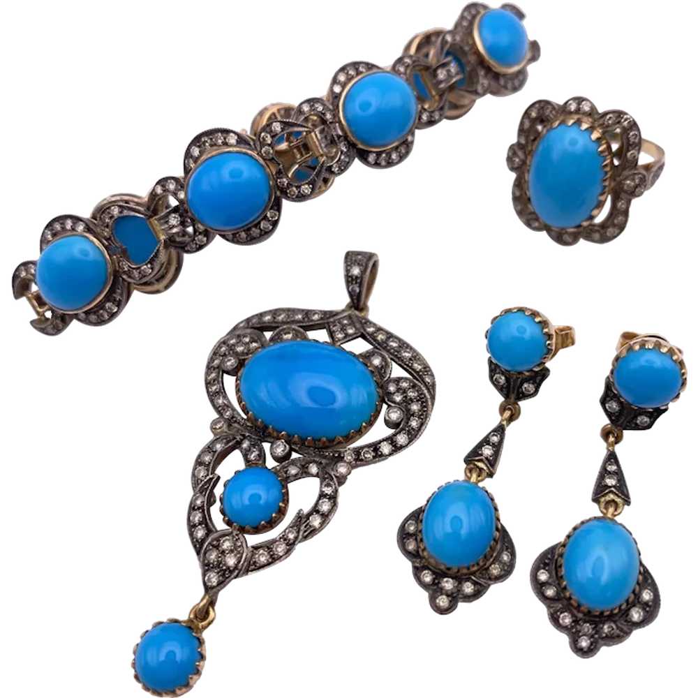 Victorian Revival SET Bracelet, Necklace, Ring & … - image 1