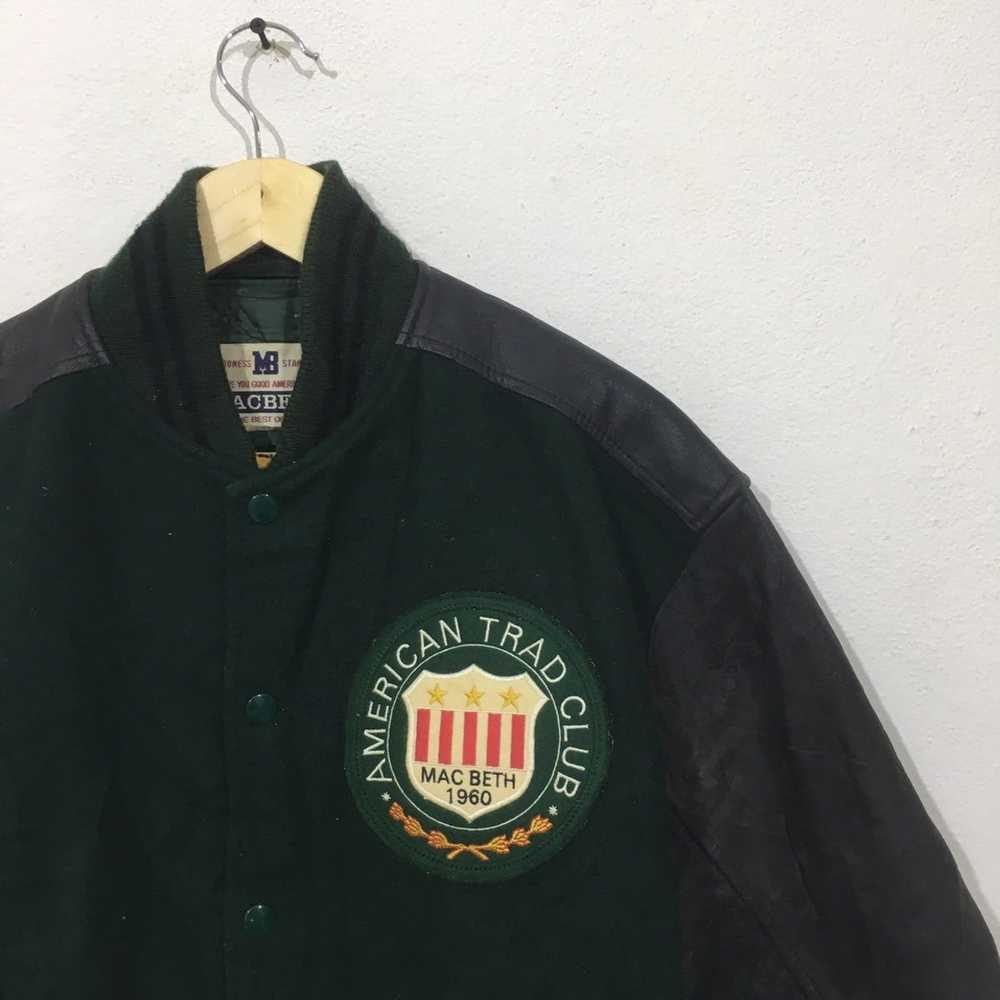 Macbeth × Varsity Jacket × Vintage Vintage 90s Ma… - image 5