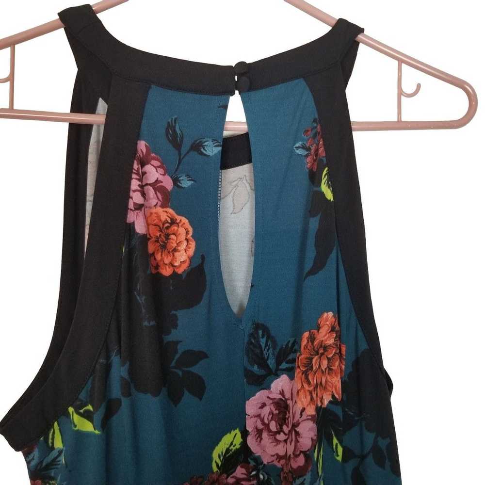 Other Torrid Womens 00X Blue Floral Sleeveless Hi… - image 10