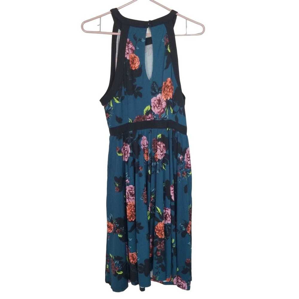 Other Torrid Womens 00X Blue Floral Sleeveless Hi… - image 9