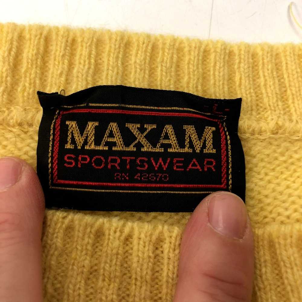 Unkwn 70's Maxam Sportswear Yellow Gold KNIT Shet… - image 3