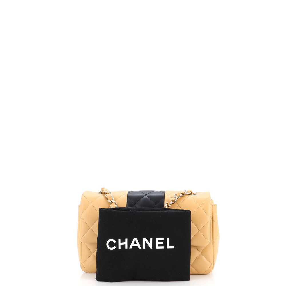 CHANEL Bicolor Classic Single Flap Bag Quilted La… - image 2