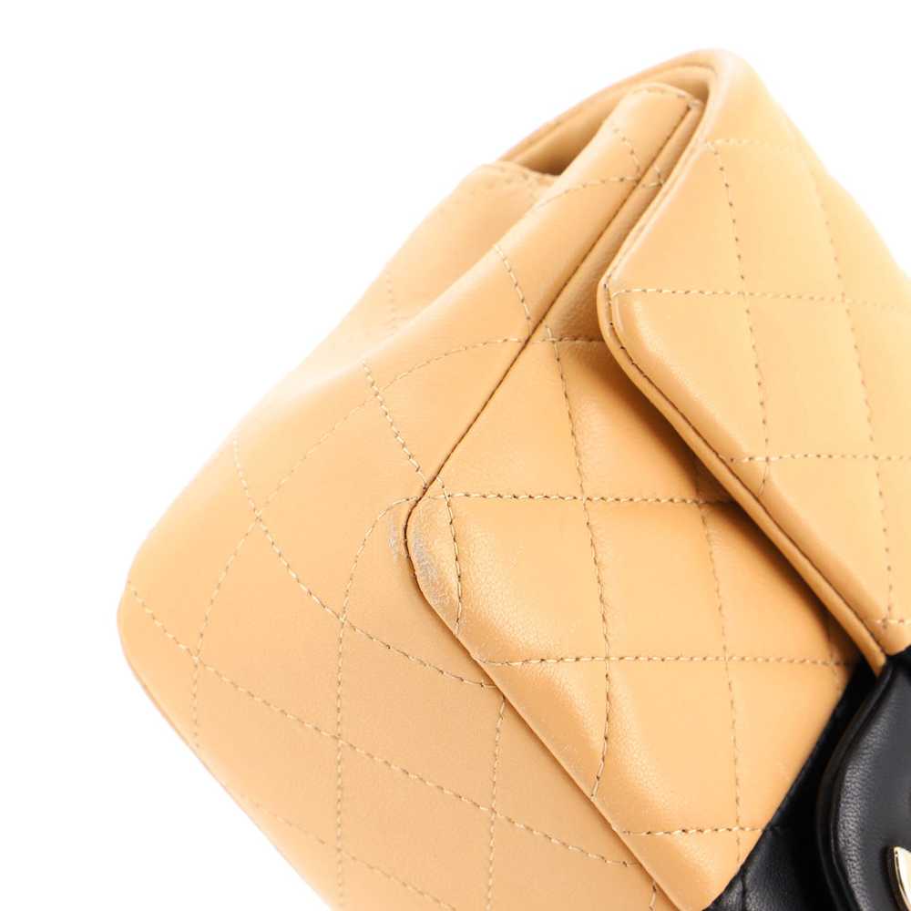 CHANEL Bicolor Classic Single Flap Bag Quilted La… - image 6