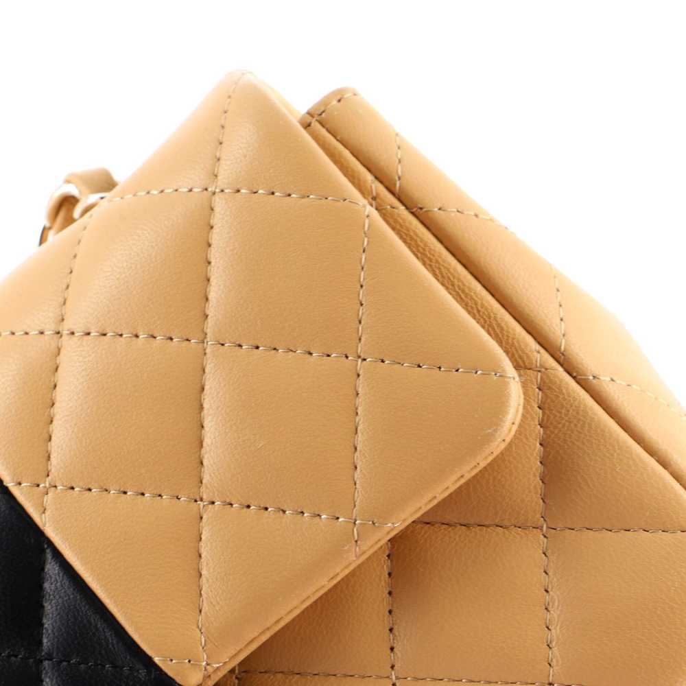 CHANEL Bicolor Classic Single Flap Bag Quilted La… - image 7