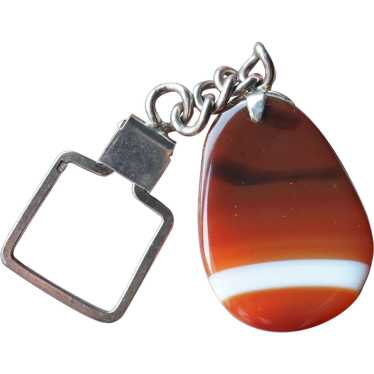 Agate Keychain Key Ring Key Holder