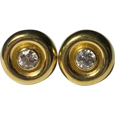 18k Diamond Stud Earrings