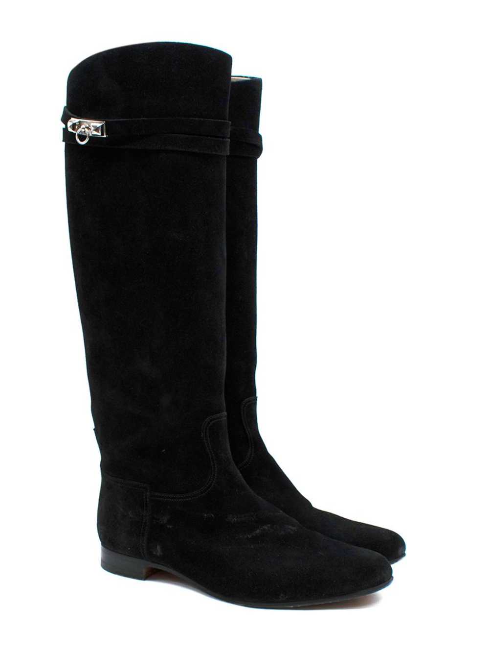 Managed by hewi Black Suede Jumping Boots - image 1