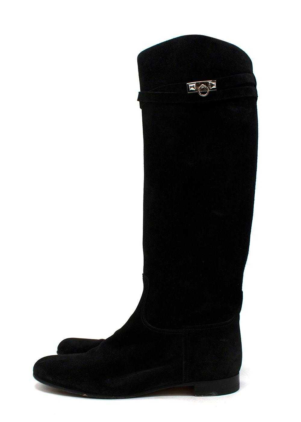 Managed by hewi Black Suede Jumping Boots - image 4